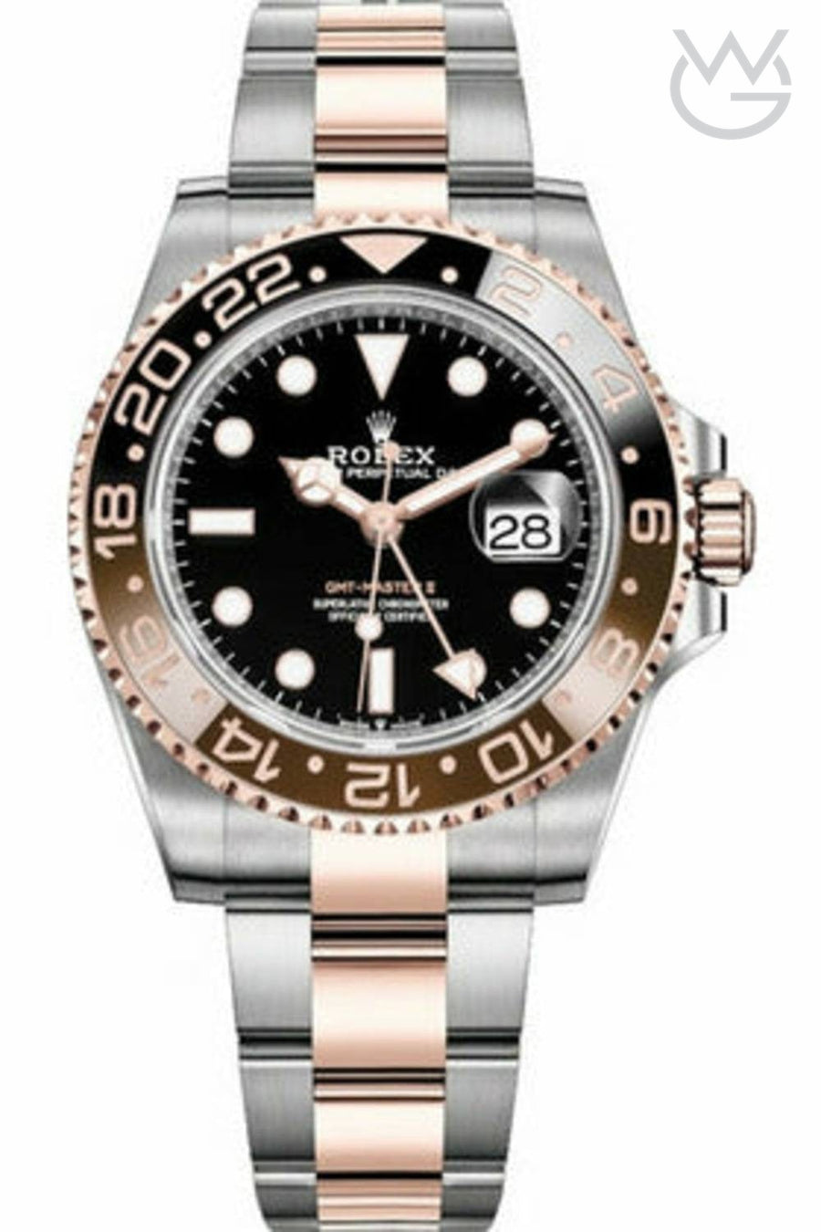 Rolex GMT-Master II – Black Dial Rose Gold Silver