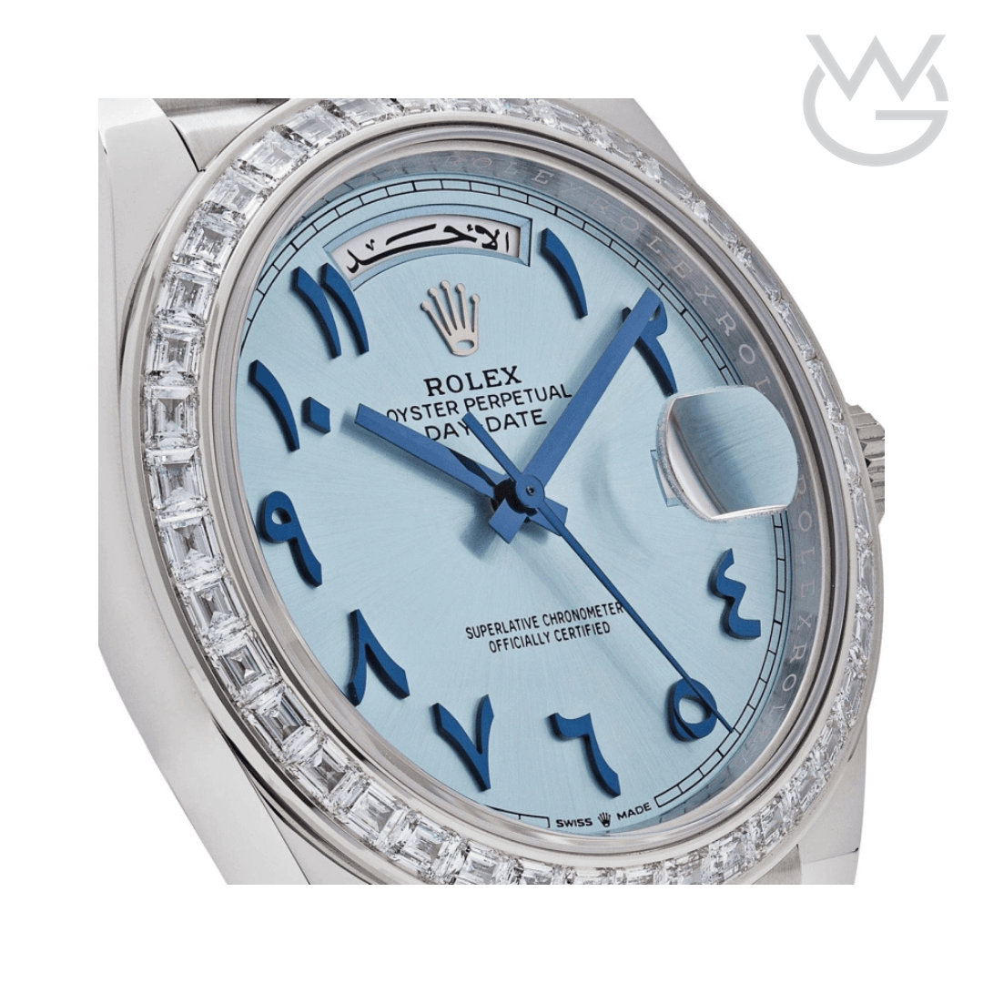 Rolex Numerals Ice Blue Dial