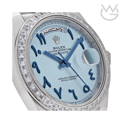 Rolex Numerals Ice Blue Dial