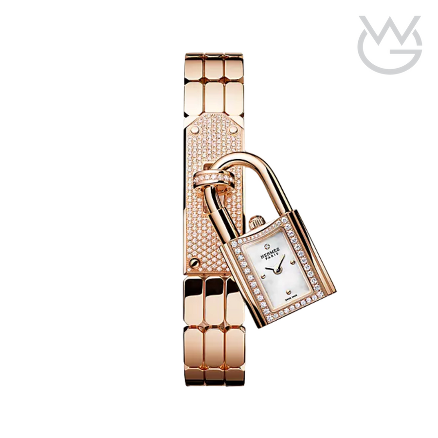 Hermès Kelly Ladies Watch – Rose Gold Tone & Diamond Detail - View 1
