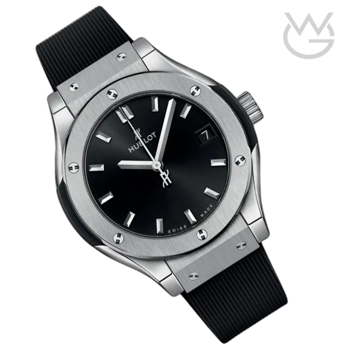Hublot Classic Fusion Ladies Watch – Black Dial & Rubber Strap - View 2