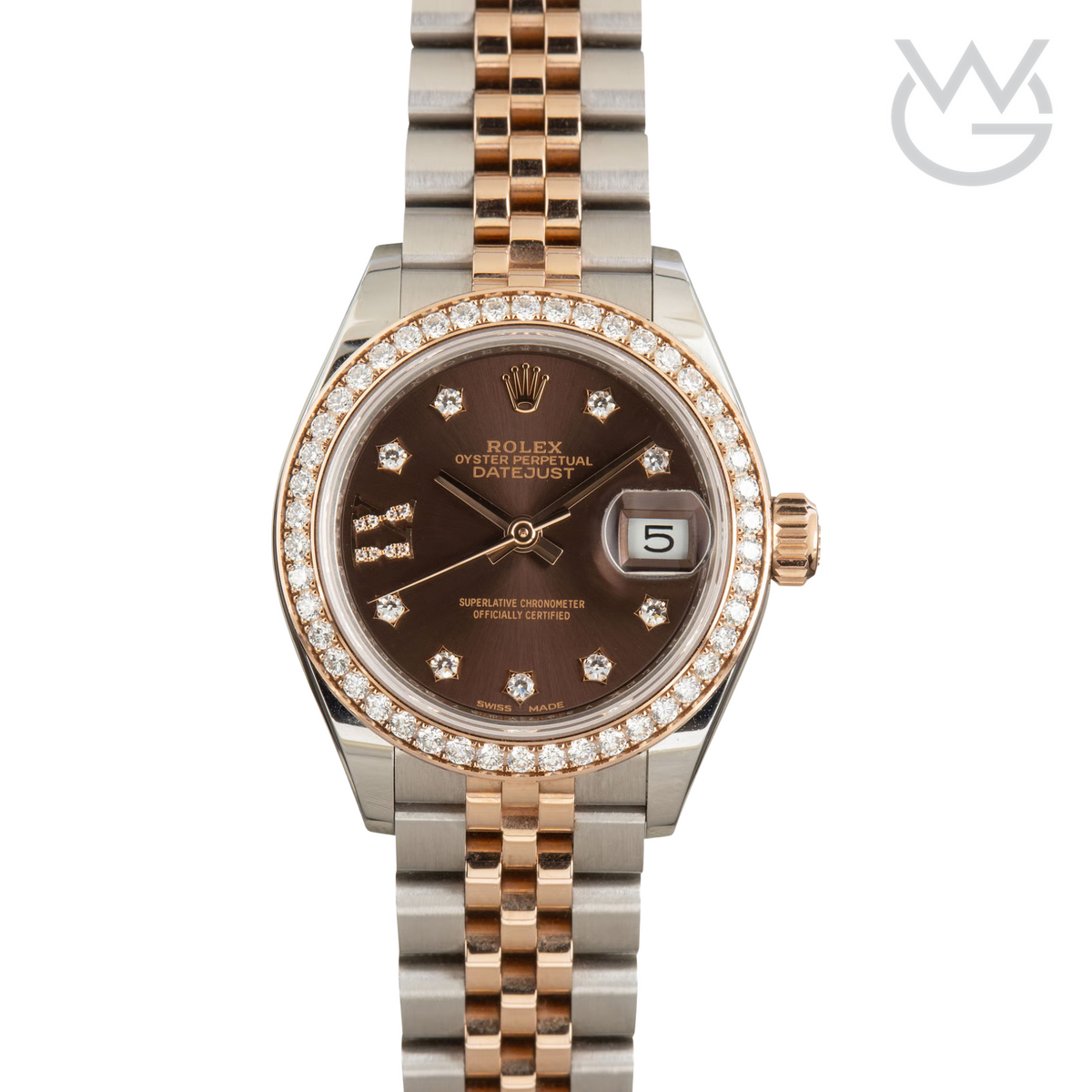 Rolex Lady-Datejust – Two Tone & Diamond Detail - View 1