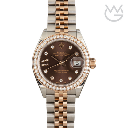 Rolex Lady-Datejust – Two Tone & Diamond Detail - View 1