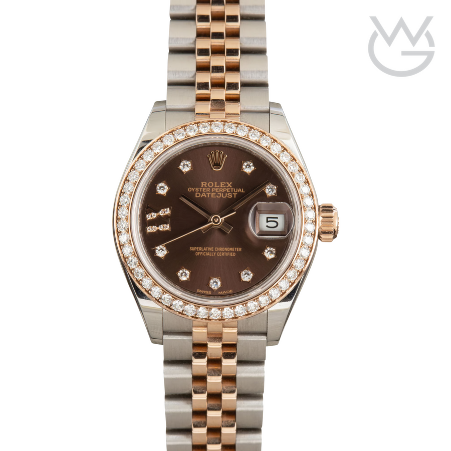 Rolex Lady-Datejust – Two Tone & Diamond Detail - View 1