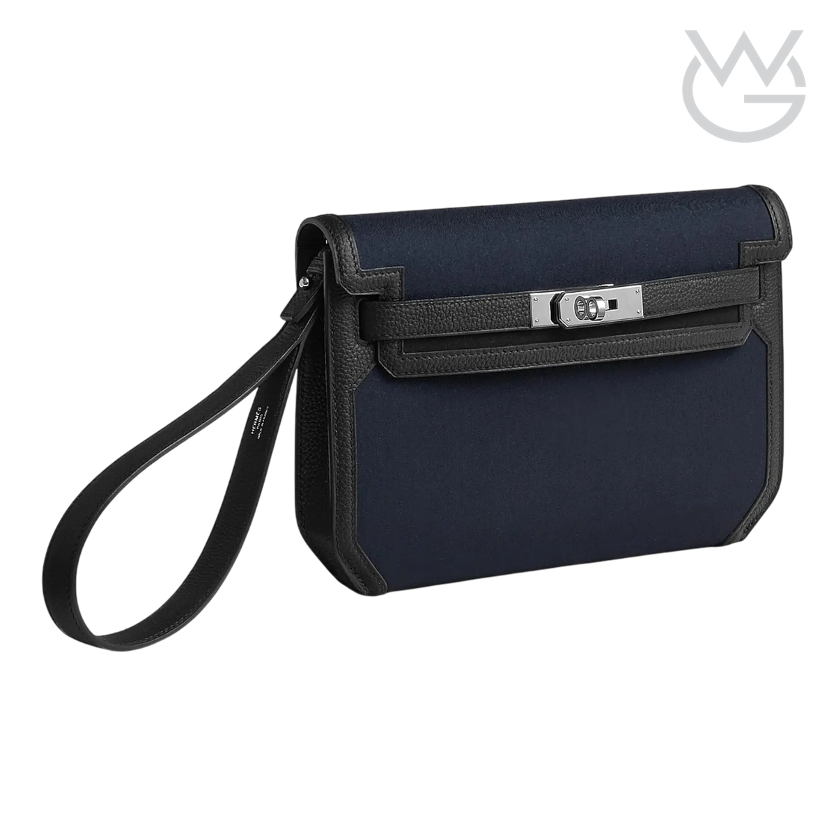 Hermès Depeche 25 Pouch – Bleu Marine / Noir - View 2