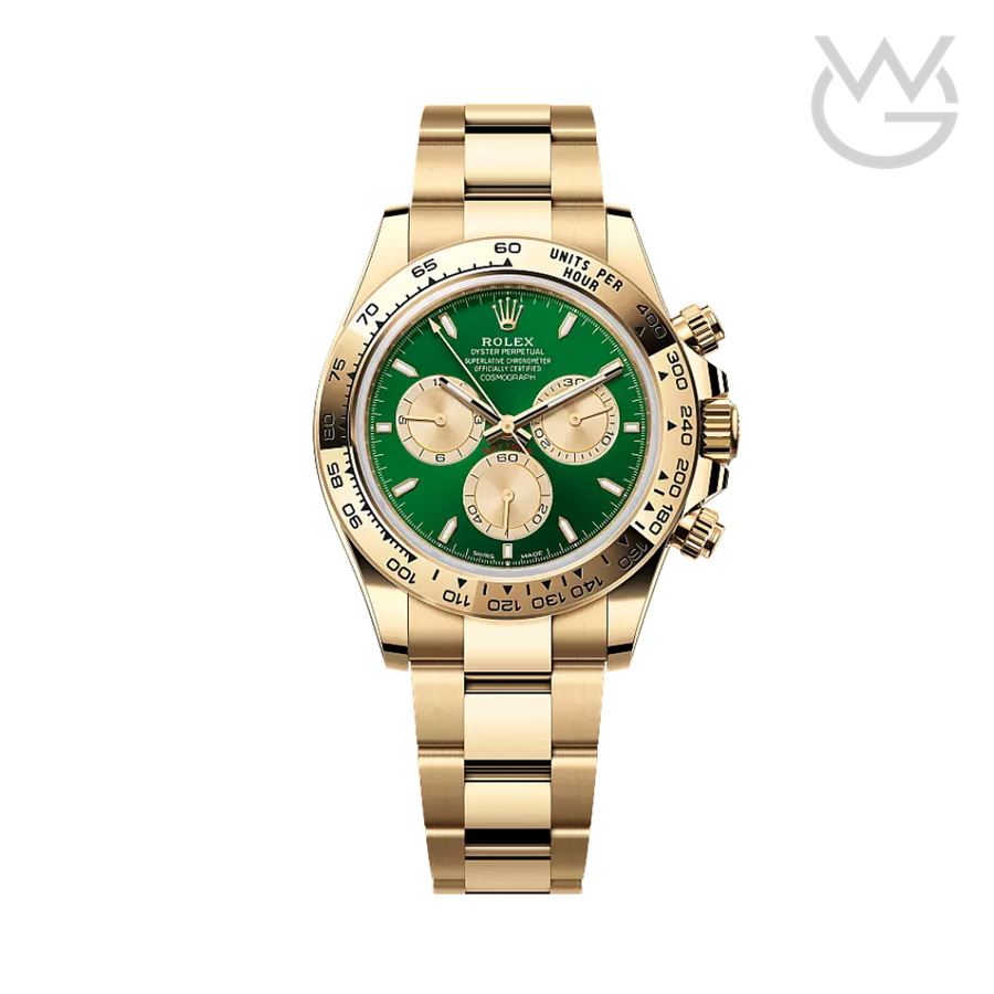 Rolex Daytona – Yellow Gold Green Dial