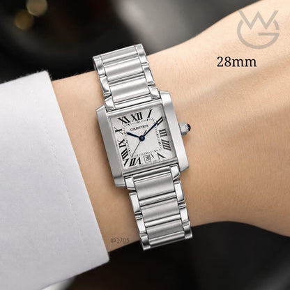 Cartier Tank Française Ladies Watch – Silver Tone - View 5