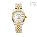Rolex Rolex Datejust Silver Gold-White Dial
