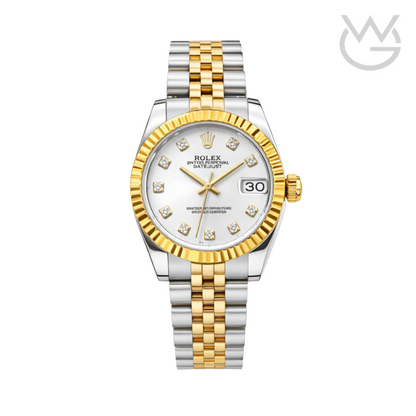 Rolex Rolex Datejust Silver Gold-White Dial