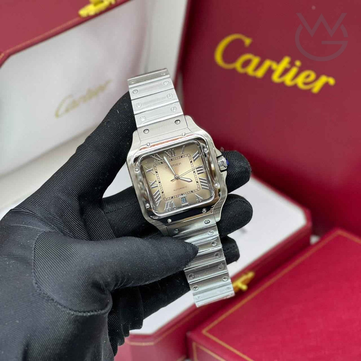 Cartier Santos de Cartier – Automatic White Dial Silver