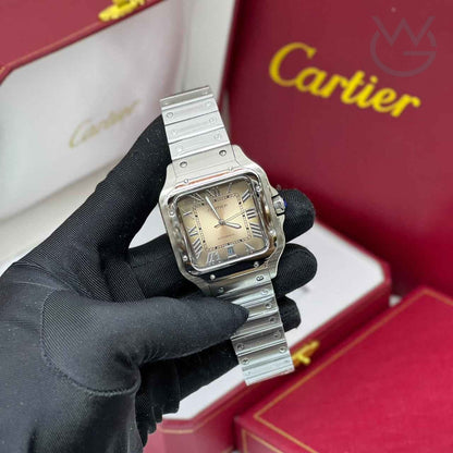Cartier Santos de Cartier – Automatic White Dial Silver