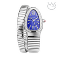 Bvlgari Serpenti Tubogas – Blue Dial Silver Steel