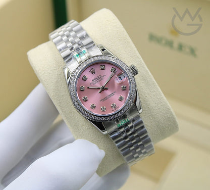 Rolex Lady-Datejust – Pink Dial, Steel Tone - View 5