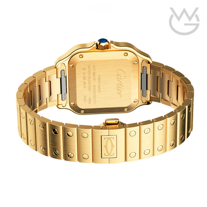 Cartier Santos de Cartier – Yellow Gold White Dial