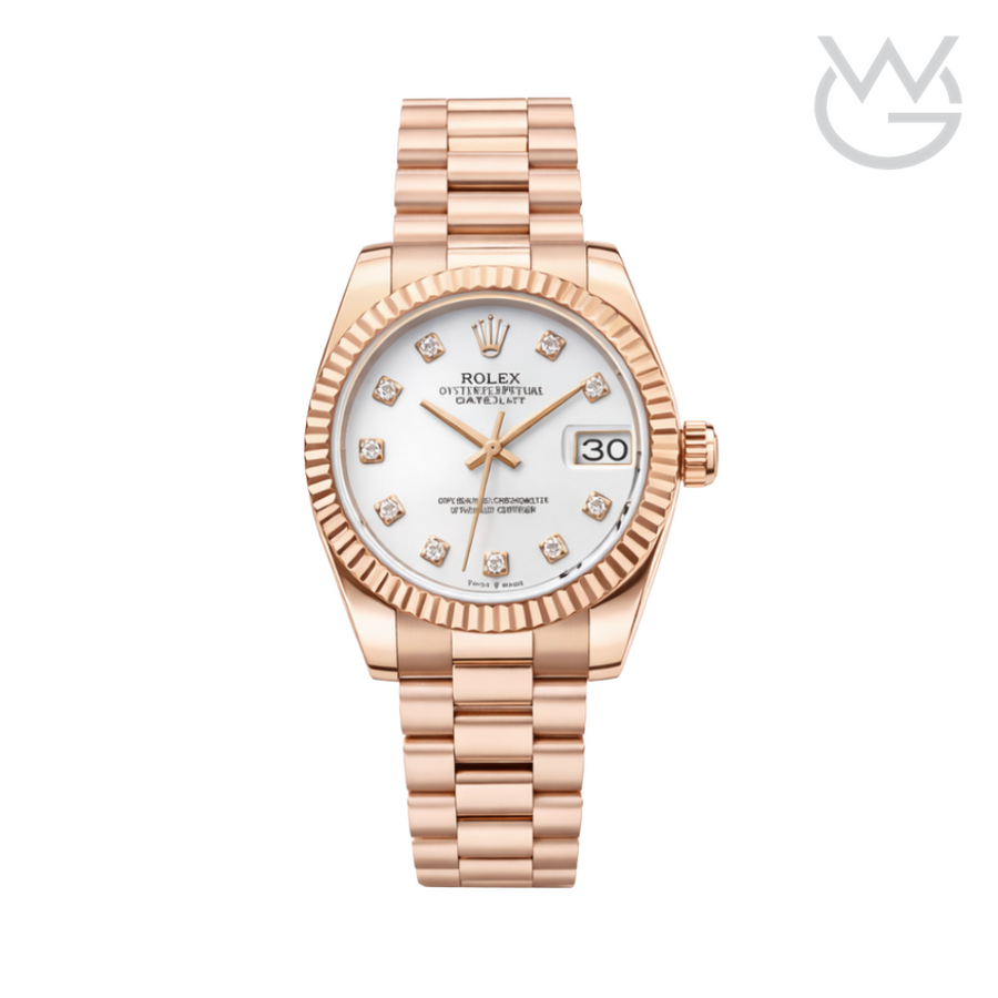 Rolex Datejust – 28 Diamond White Dial