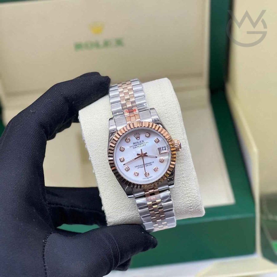 Rolex Datejust – Diamond Bezel Rose Gold