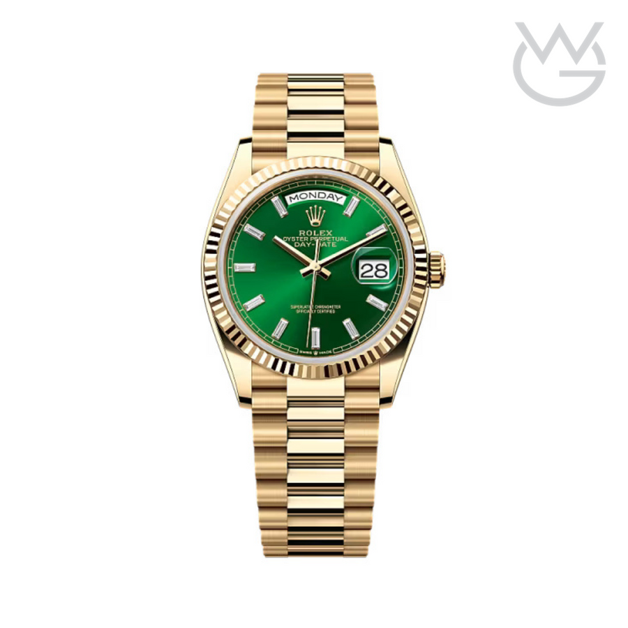 Rolex Day-Date – Green Dial Yellow