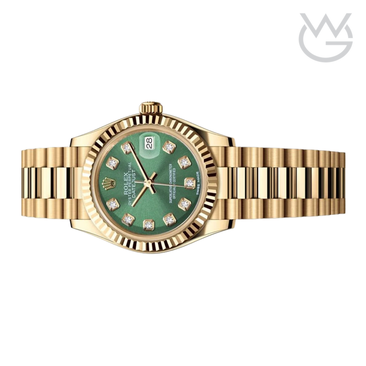 Rolex Lady-Datejust – Olive Green Dial, Steel Tone - View 2
