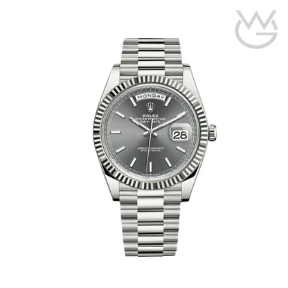 Rolex Day-Date – Grey Silver Steel