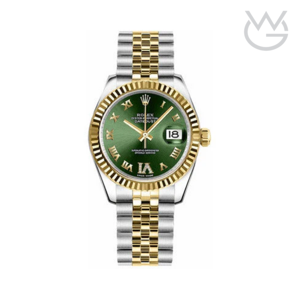 Rolex Datejust – Green Dial Yellow