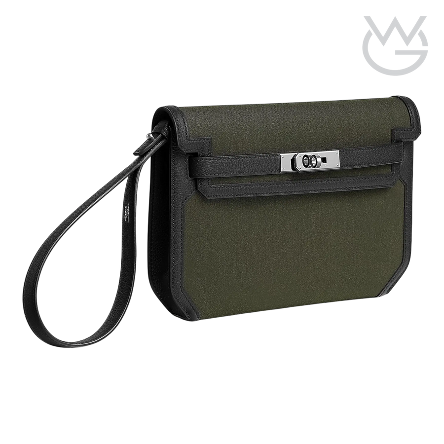 Hermès Depeche 25 Pouch – Tourbe / Noir - View 2