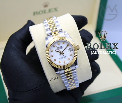 Rolex Lady-Datejust – Two Tone & Mother-of-Pearl Dial - View 4