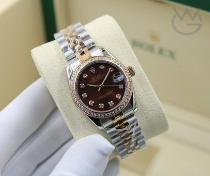 Rolex Lady-Datejust – Two Tone & Diamond Detail - View 5