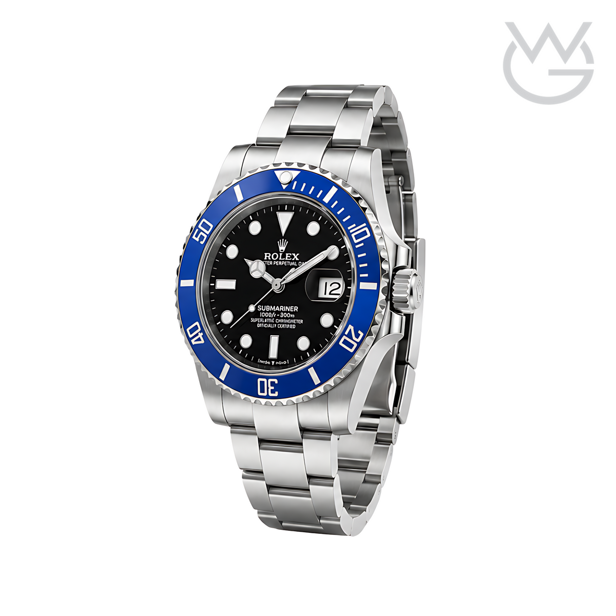 Rolex Submariner Date – Black Dial Blue Bezel Silver