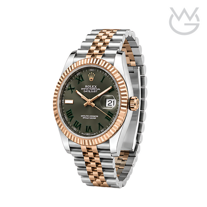 Rolex Datejust – Wimbledon Dial Two Tone Rose Gold