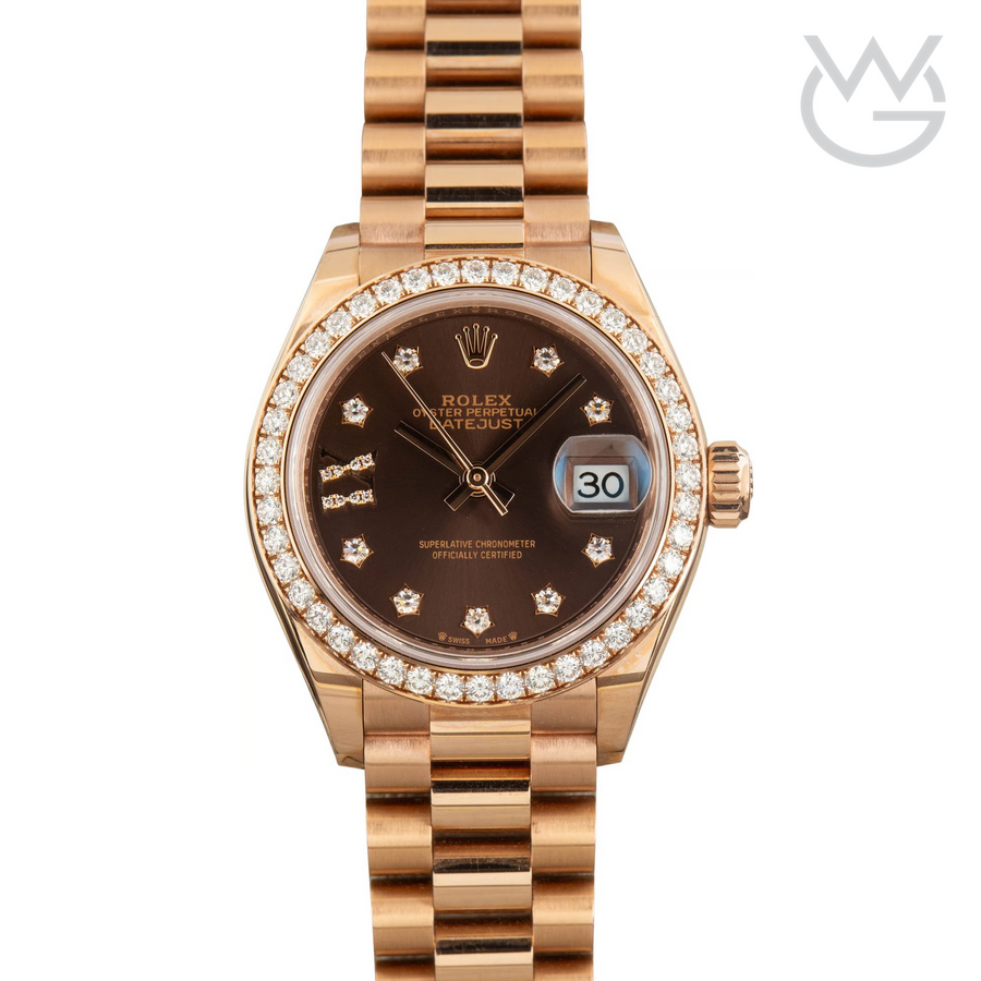 Rolex Lady-Datejust – Everose Tone & Diamond Detail - View 2