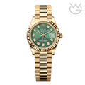 Rolex Lady-Datejust – Green Gem Dial, Yellow Gold Tone - View 1